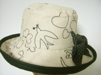 オリジナルプリントの帽子